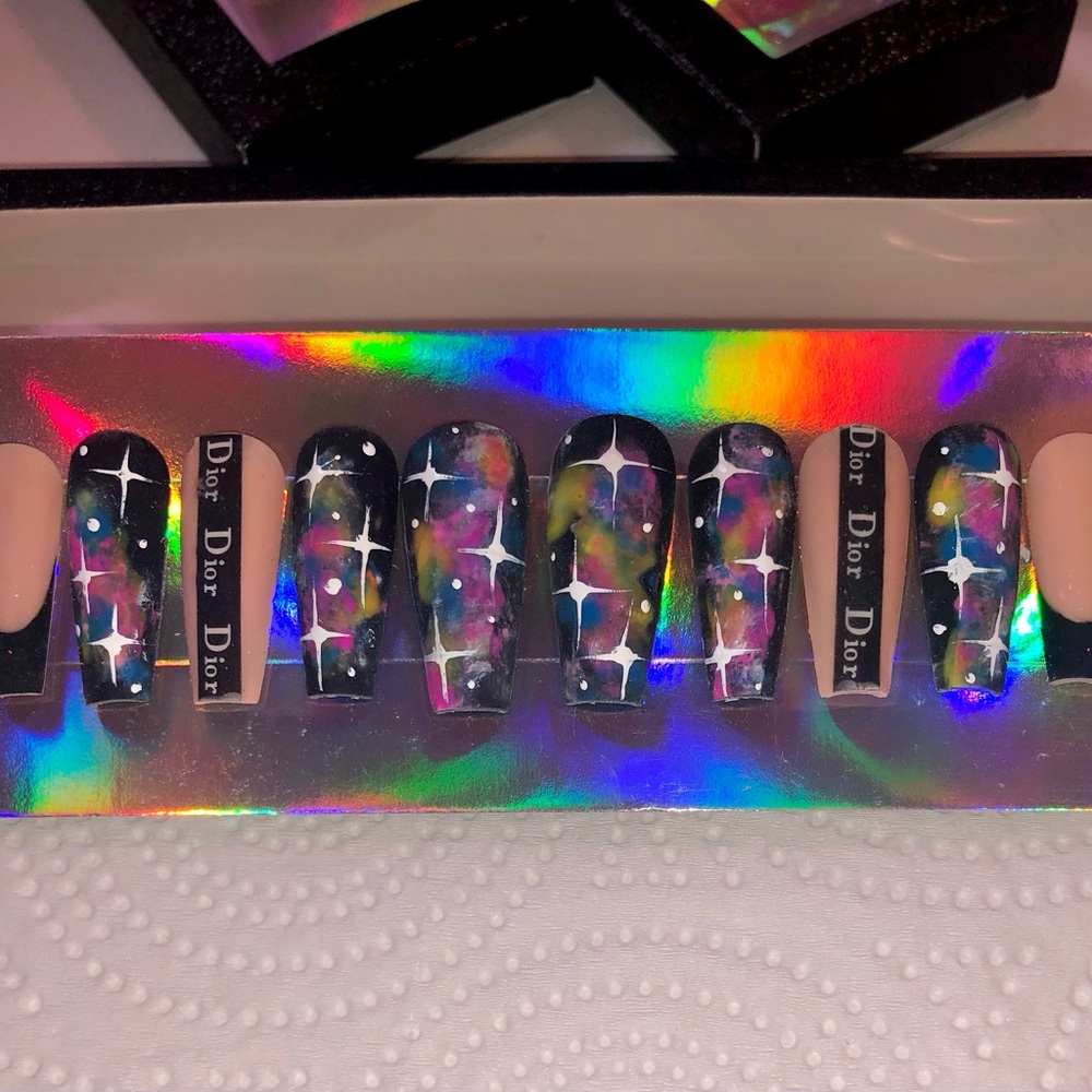 Dior Galaxy Nail Set